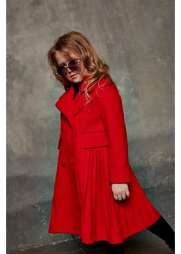 MiliLook красное пальто для девочки Белла